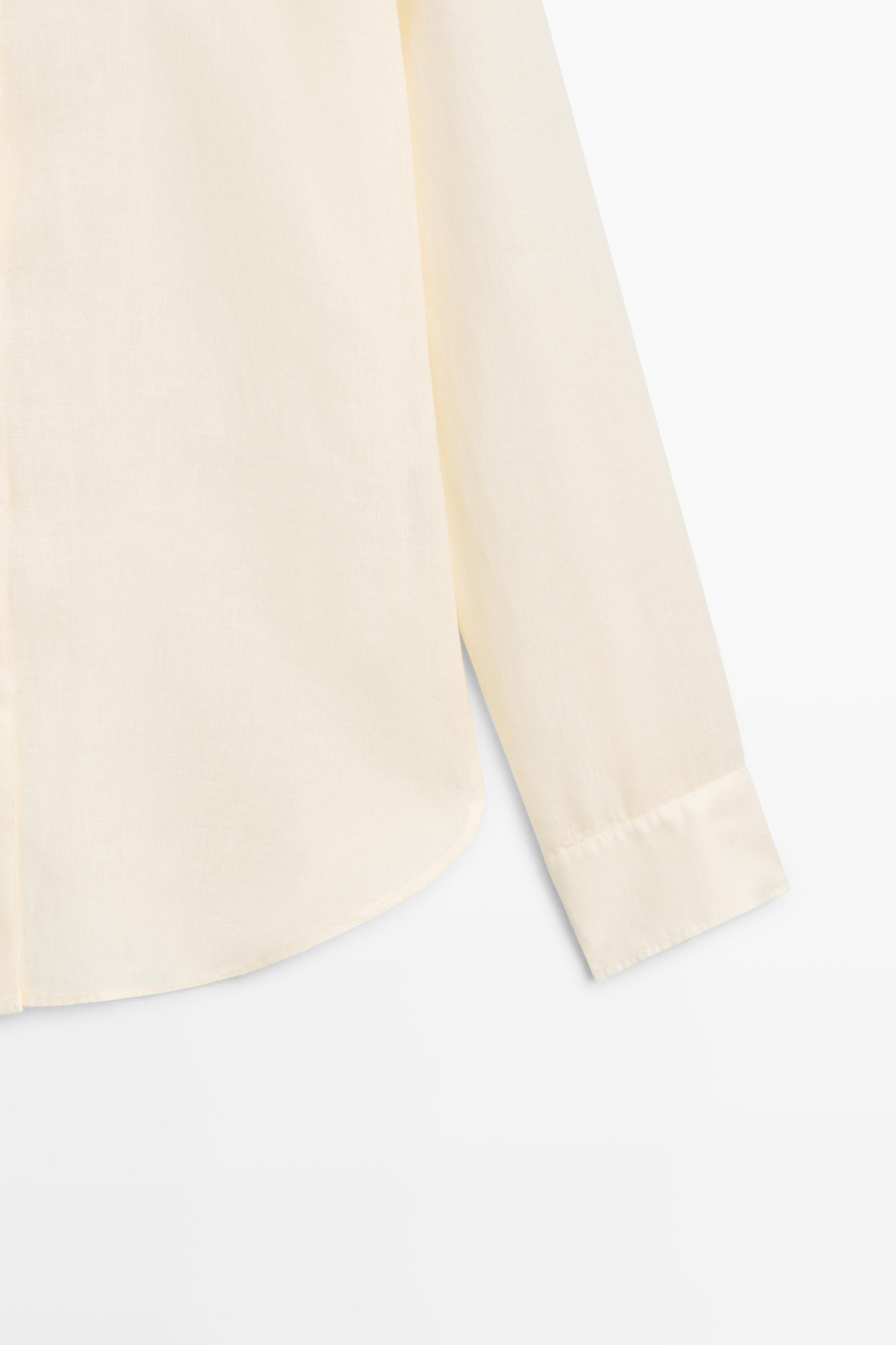 Flowing 100% linen shirt